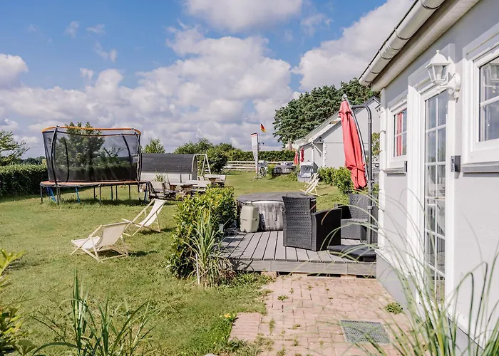 Ferienhaeuser Insel Usedom Haus Jojo 7 - Blick Aufs Achterwasser! Whirlpool Und Sauna * Lutow