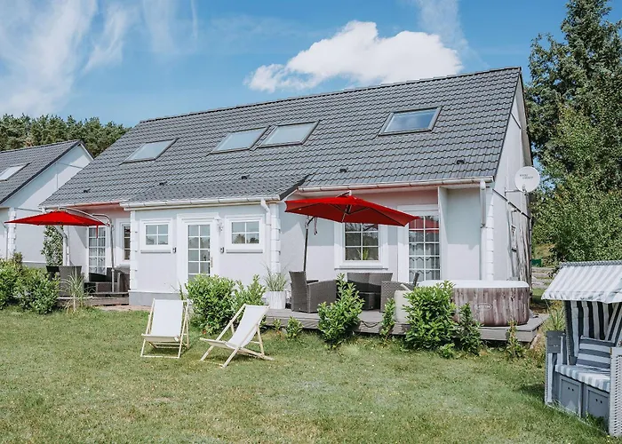 Ferienhaeuser Insel Usedom Haus Jojo 7 - Blick Aufs Achterwasser! Whirlpool Und Sauna